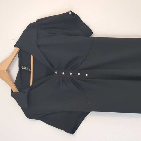 Clear Water Bay Dress Women's 3XL Plus Classy Pullover Comfy Black Matrix Biker - Picture 1 of 9